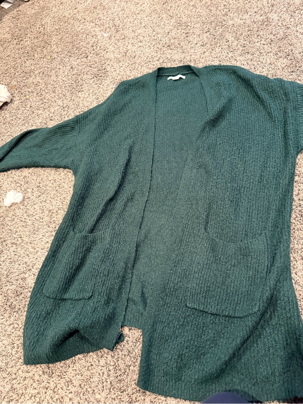 American Eagle Cozy Open-Front Green Women’s Sweater Cardigan